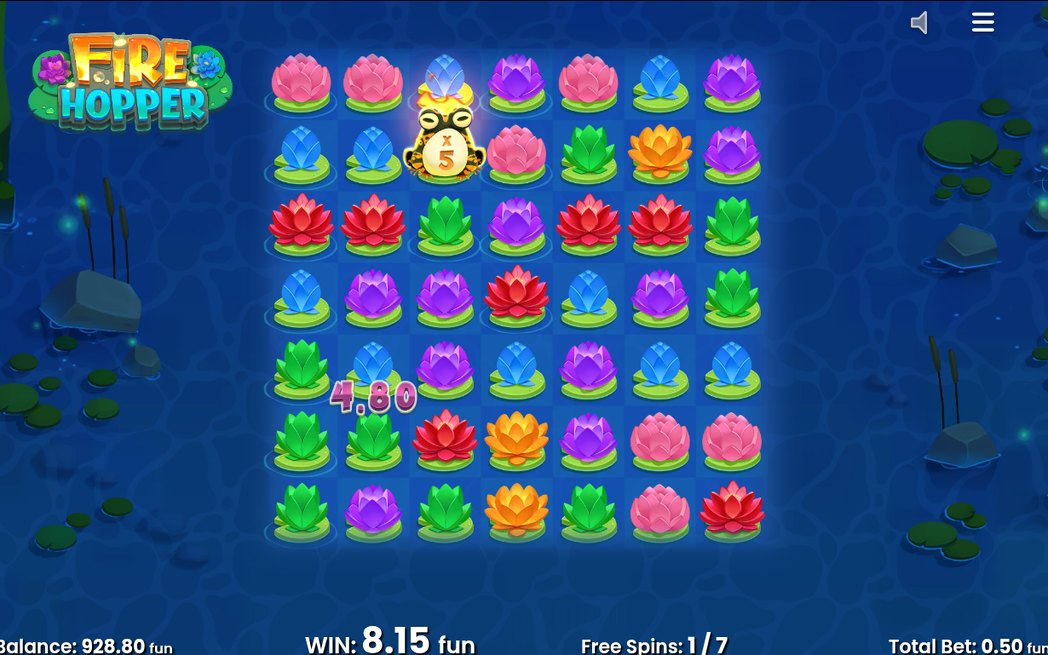 Wild Gold Frog symbols left behind by leaps